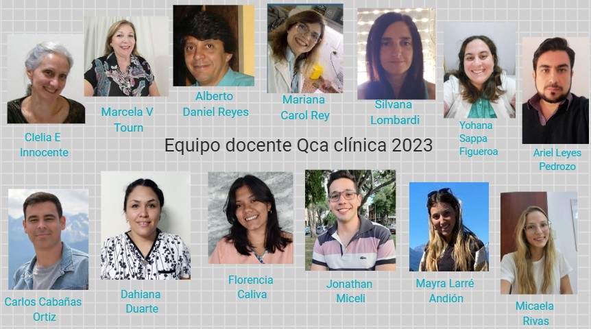 EQUIPO DOCENTE QCA CLINICA 2023