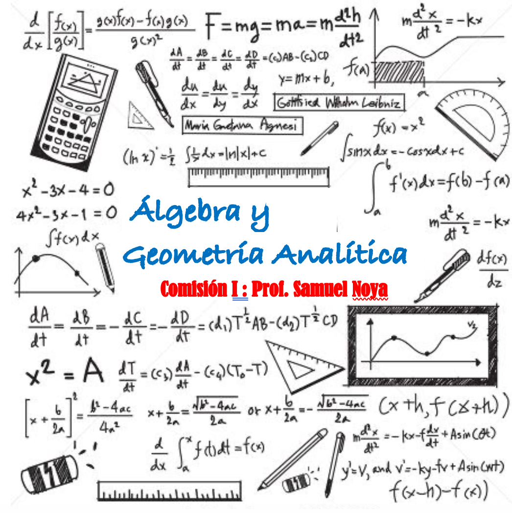 Resumen de Álgebra y Geometría Analítica - Prof. Noya